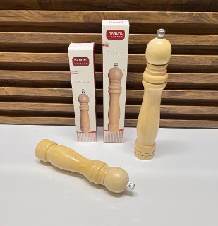 Moulins à Poivre et à Sel en Bois de Hêtre avec Mécanisme Céramique Réglable