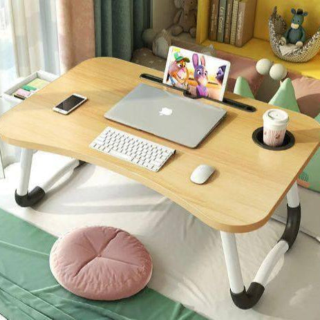 Table de Lit Pliante Multifonction – Support pour Ordinateur Portable, Étude &amp; Petit-Déjeuner