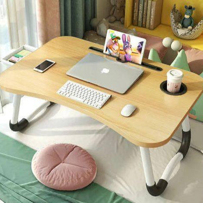 Table de Lit Pliante Multifonction – Support pour Ordinateur Portable, Étude &amp; Petit-Déjeuner