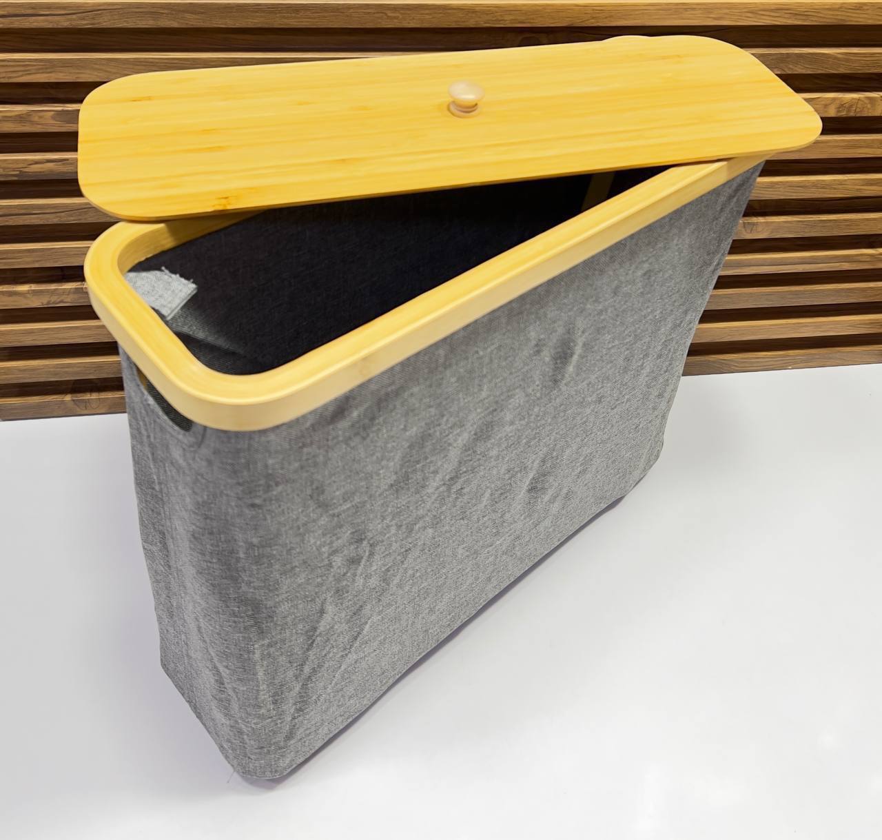 Organisateur de WC Imperméable avec Couvercle en Bois