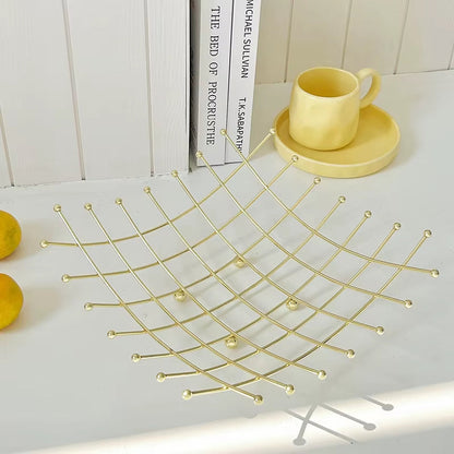 Plateau à Fruits en Acier Inoxydable Élégant