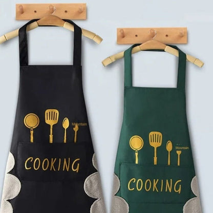 2 Tablier de cuisine domestique imperméable et résistant à l'huile