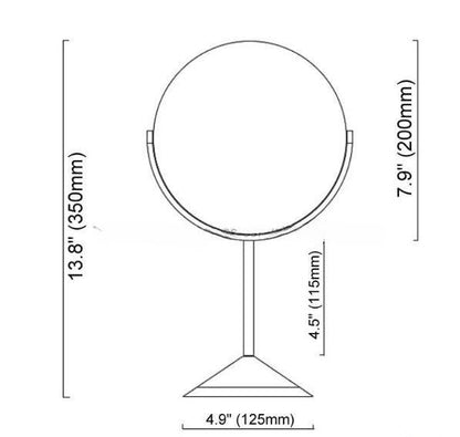 Miroir De Maquillage De Bureau Avec Support