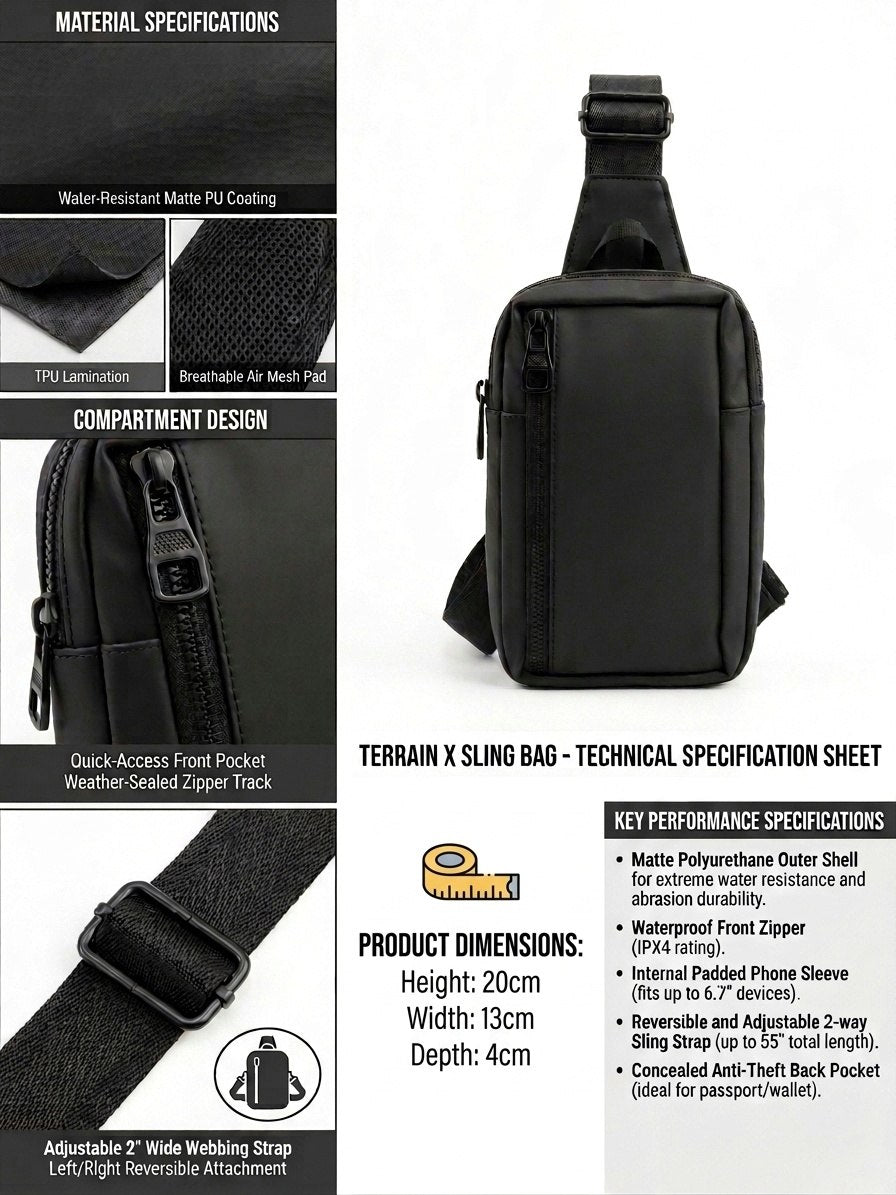 Sac étanche , petit modèle, convenant aux hommes et aux femmes, pour transporter un téléphone, sac de poitrine pratique pour les voyages et la randonnée.