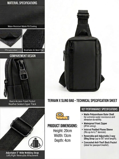 Sac étanche , petit modèle, convenant aux hommes et aux femmes, pour transporter un téléphone, sac de poitrine pratique pour les voyages et la randonnée.