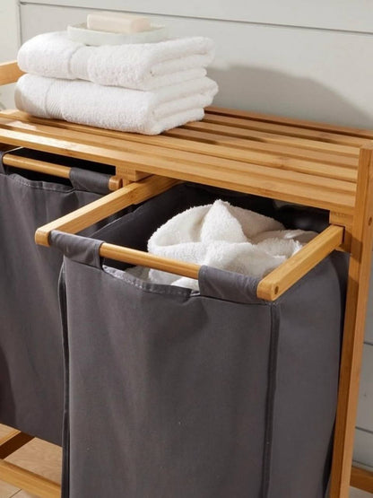 Panier à Linge Walton en Bambou Naturel – Home Source