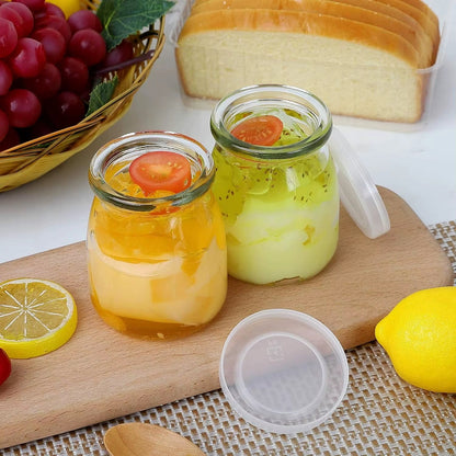 Bocaux en Verre Transparent avec Légumes