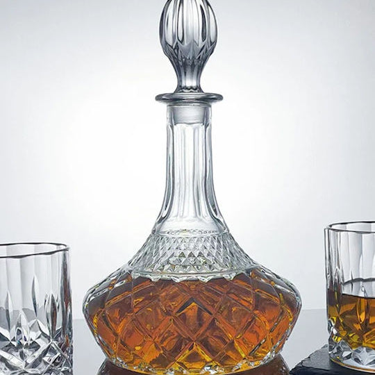 Carafe Décanteur en Cristal Gravé – Bouteille de Luxe avec Coffret Cadeau