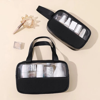 3 Trousse de maquillage transparente pour femmes