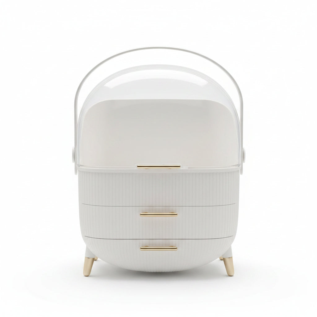 Organisateur de Maquillage Luxe et Rangement Cosmétique – Boîte Étanche avec Tiroirs