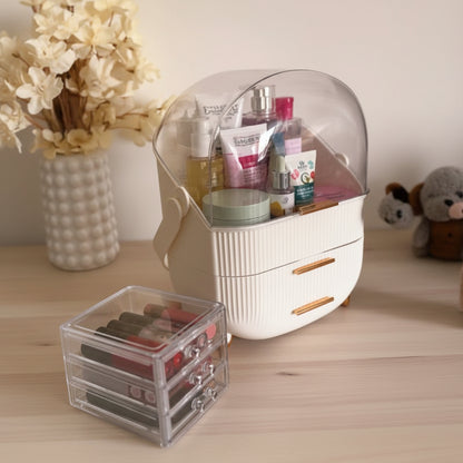Organisateur de Maquillage Luxe et Rangement Cosmétique – Boîte Étanche avec Tiroirs