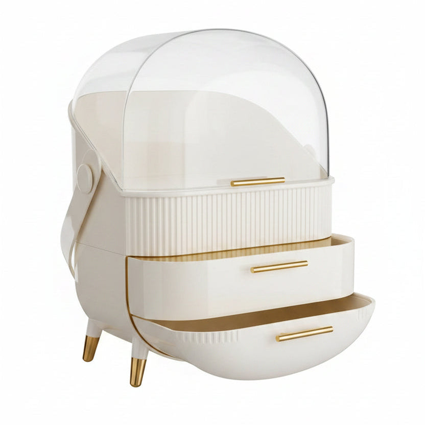 Organisateur de Maquillage Luxe et Rangement Cosmétique – Boîte Étanche avec Tiroirs