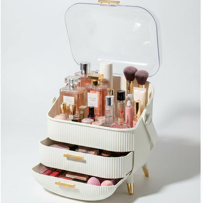 Organisateur de Maquillage Luxe et Rangement Cosmétique – Boîte Étanche avec Tiroirs