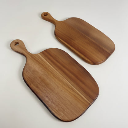 Planche à Découper et de Présentation en Bois d'Acacia – Planche Apéritif avec Poignée