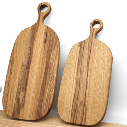 Planche à Découper et de Présentation en Bois d'Acacia – Planche Apéritif avec Poignée