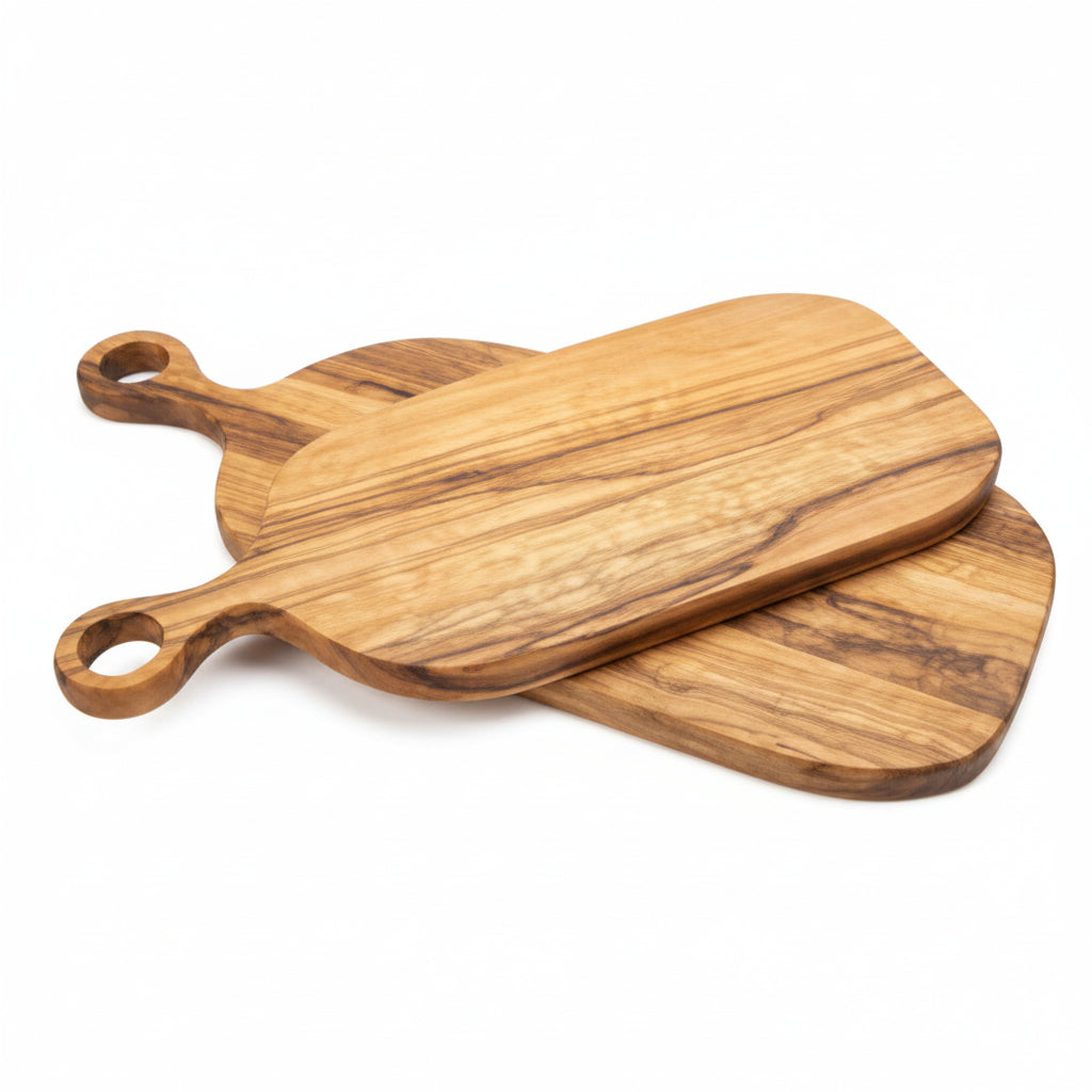Planche à Découper et de Présentation en Bois d'Acacia – Planche Apéritif avec Poignée