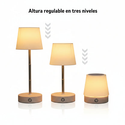 Lampe de Table LED Sans Fil Télescopique – Veilleuse Rechargeable Tactile