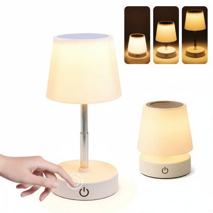 Lampe de Table LED Sans Fil Télescopique – Veilleuse Rechargeable Tactile