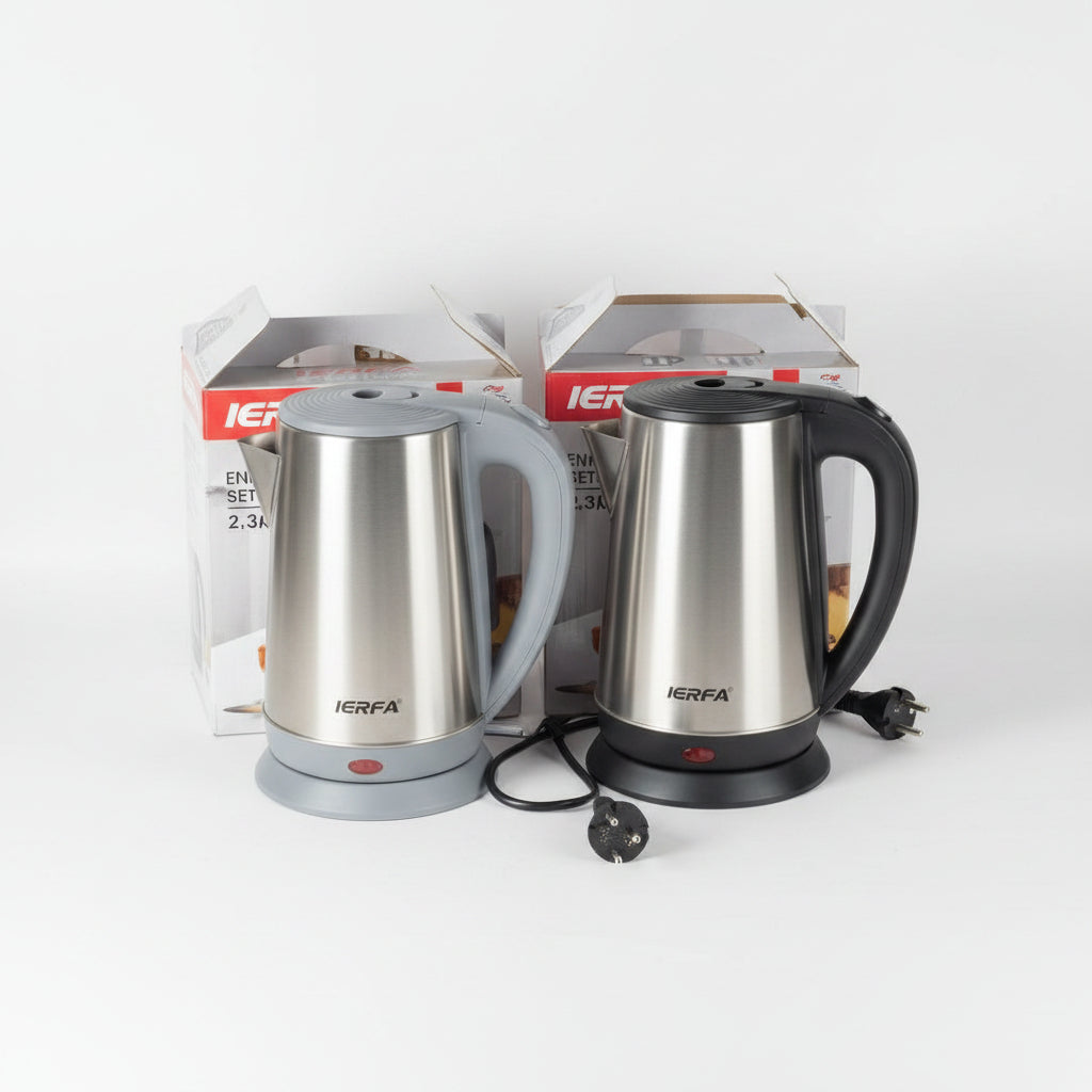 Bouilloire Électrique en Inox 2.3L – Bouilloire Rapide Haute Capacité 1500W