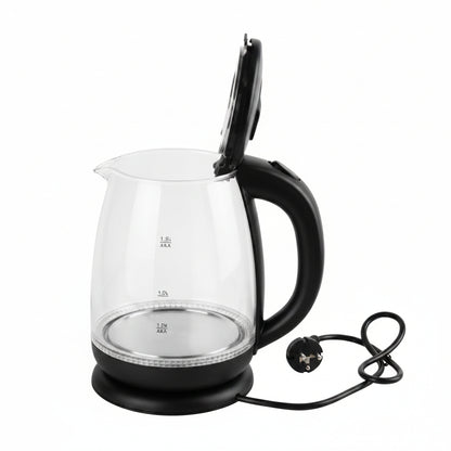 Bouilloire Électrique en Verre Slivers Crest 2L – Bouilloire Transparente LED Rapide 1500W