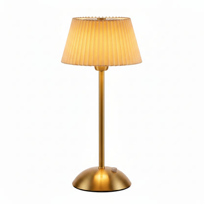 Lampe de Table LED Sans Fil Plissée – Veilleuse Rechargeable Tactile Vintage