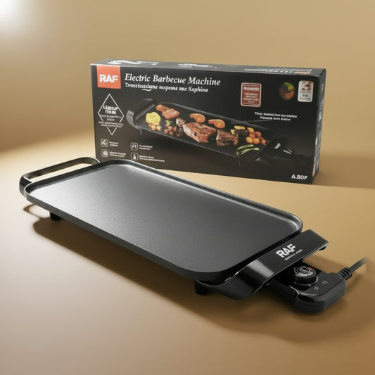 Plancha Électrique RAF – Plaque de Cuisson XXL Antiadhésive et Sans Fumée