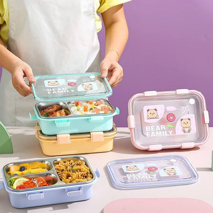 Boîte à Lunch Bento en Acier Inoxydable – 800 ml avec 2 Compartiments Isolés