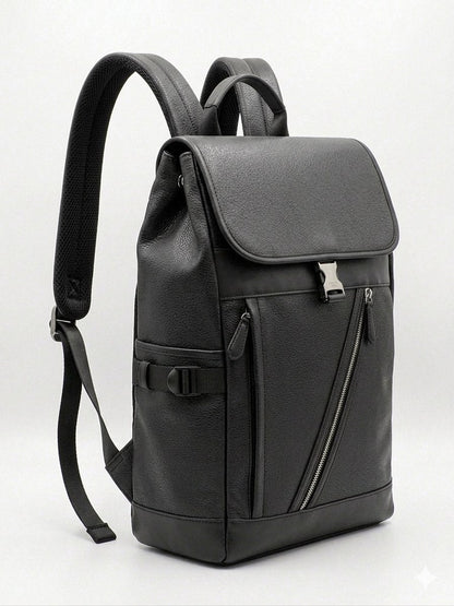 Sac à Dos Élégant Noir en Cuir Synthétique