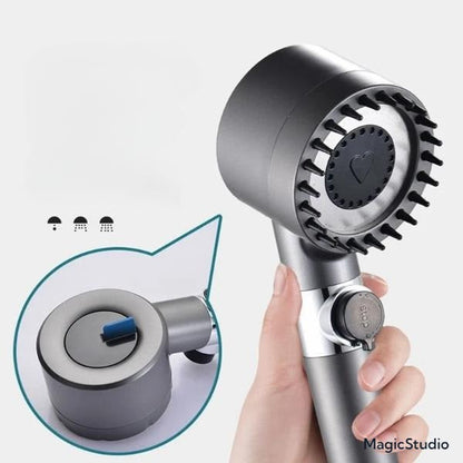 Shower Head with Cotton Filters, 3 Modes.