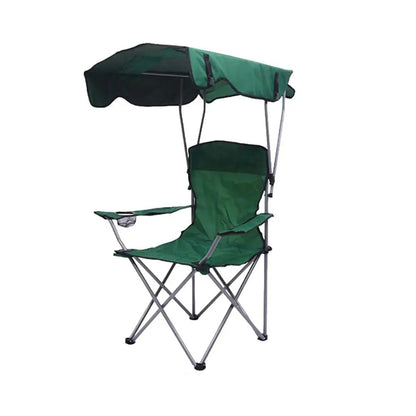 Chaise de Pêche Pliable avec Auvent Intégré – Confort et Protection Solaire