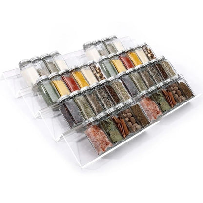 Pack de 24 Pots d'Épices avec Ensemble de Rangement pour Tiroir