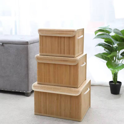 3 Panier de rangement en bambou