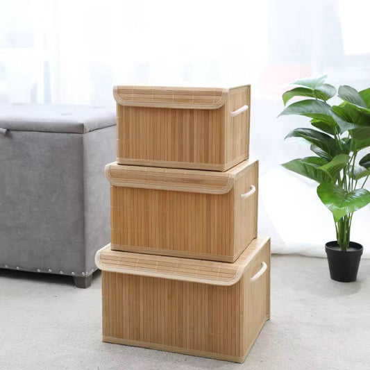 3 Panier de rangement en bambou