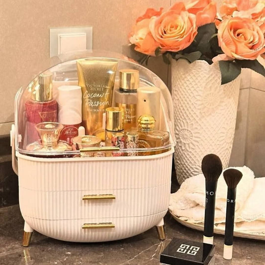 Organisateur de Maquillage Luxe et Rangement Cosmétique – Boîte Étanche avec Tiroirs