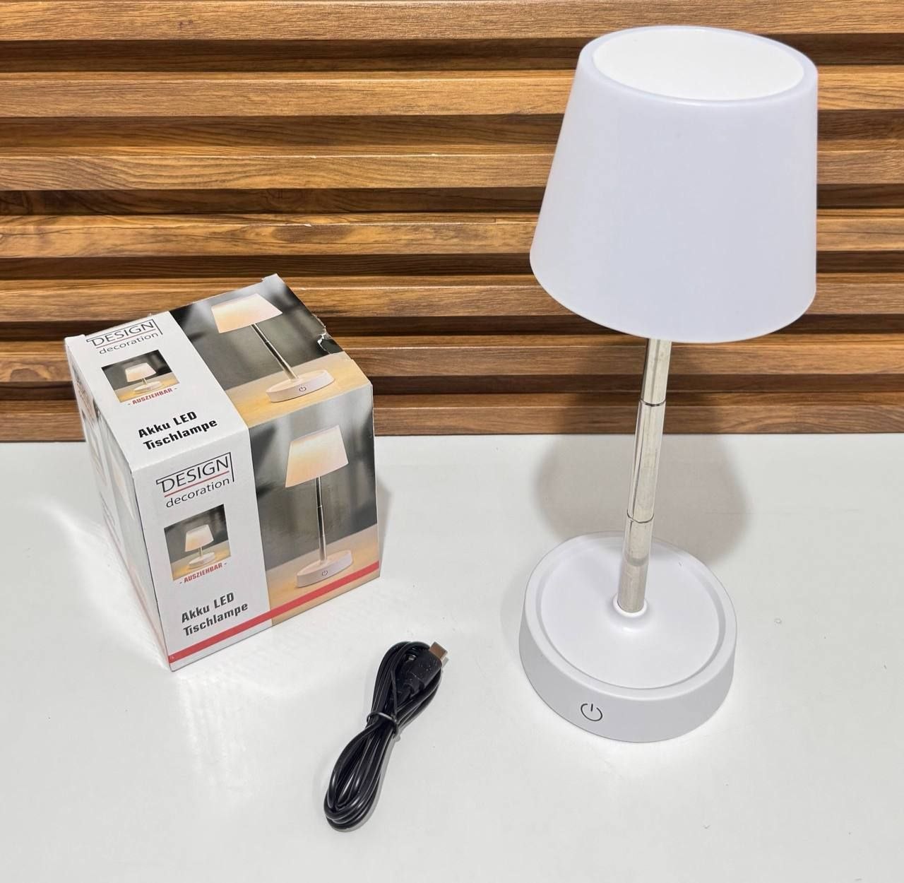 Lampe de Table LED Sans Fil Télescopique – Veilleuse Rechargeable Tactile