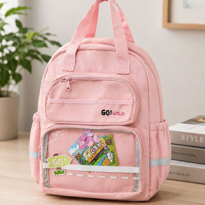 Sac à Dos Scolaire GO! WILD – Cartable Étoilé et Ergonomique avec Poche Transparente
