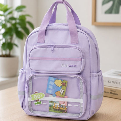 Sac à Dos Scolaire GO! WILD – Cartable Étoilé et Ergonomique avec Poche Transparente