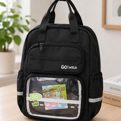 Sac à Dos Scolaire GO! WILD – Cartable Étoilé et Ergonomique avec Poche Transparente