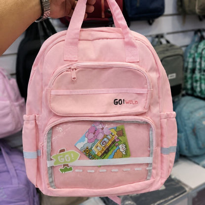 Sac à Dos Scolaire GO! WILD – Cartable Étoilé et Ergonomique avec Poche Transparente