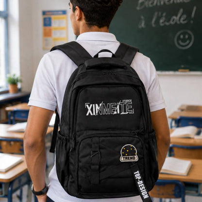 Sac à Dos Scolaire XINMEITE – Cartable Urbain Grande Capacité Style Streetwear