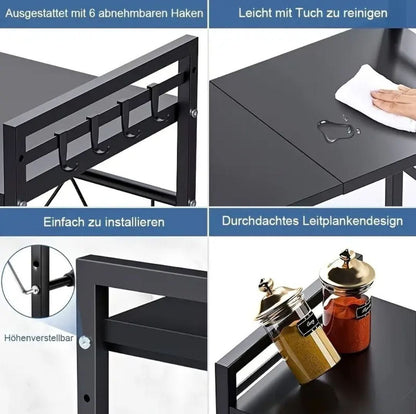Etagère de Rangement de Cuisine Rétractable