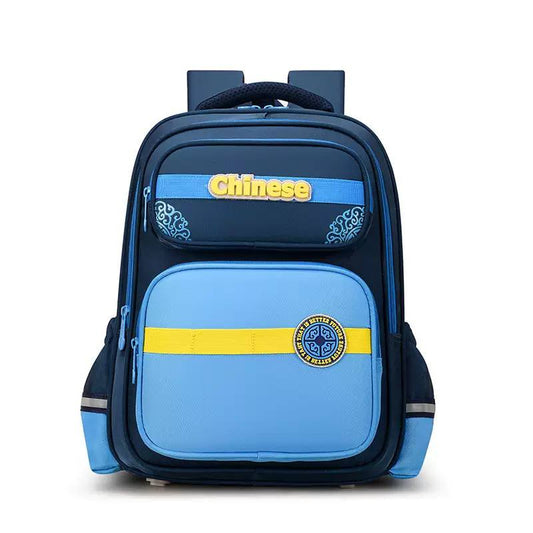 Sac à Dos Scolaire Ergonomique – Cartable Étanche avec Bandes Réfléchissantes