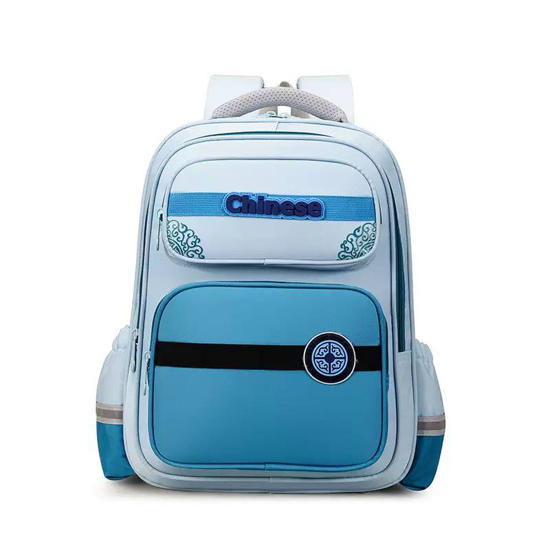 Sac à Dos Scolaire Ergonomique – Cartable Étanche avec Bandes Réfléchissantes