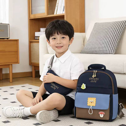 Ensemble Sac à Dos Scolaire et Sac Bandoulière Kawaii – Pack de 2 Sacs d'École Légers