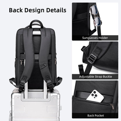 Vivosee™ Sac à Dos de Bureau Arctic Hunter 15L – Élégant et Léger, Sac Ordinateur Portable pour Homme, Résistant à l’Eau, Design Fin, Compatible PC 15,6”, Idéal pour le Travail, l’Université et l’Usage Quotidien