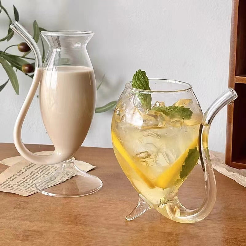 Verre avec Paille Intégrée