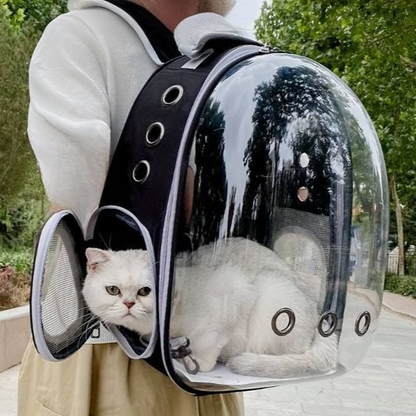 Sac à Dos de Voyage Respirant et Transparent pour Chat et Animal de Compagnie