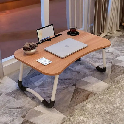 Table de Lit Pliante Multifonction – Support pour Ordinateur Portable, Étude &amp; Petit-Déjeuner