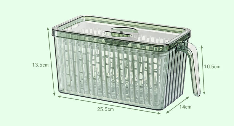 Grand Boîte de Rangement Transparente pour Réfrigérateur