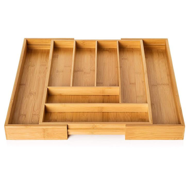 Plateau Organisateur de Tiroir Extensible en Bambou